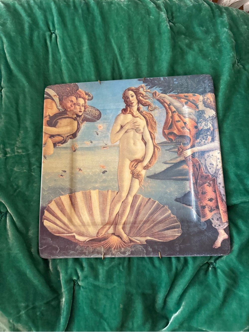 Botticelli The Birth of Venus Decorative Ceramic plate- Multi